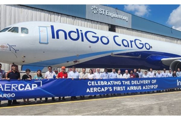 AERCAP DELIVERS ITS FIRST AIRBUS A321 PASSENGER-TO-FREIGHTER CONVERTED AIRCRAFT TO INDIGO