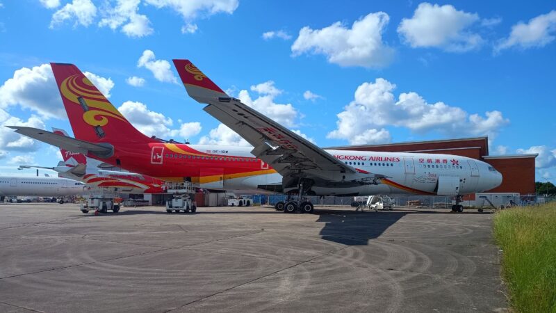 The 23-year-old ex-Hong Kong Airlines Airbus 330.