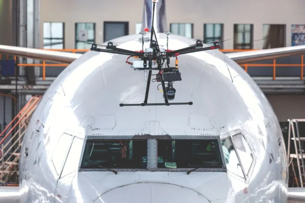 Drones and drone technology are being tested in aircraft MRO operations
