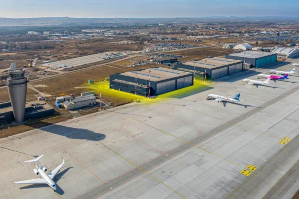 Hangar H4 will span 11,200 sqm and feature two bays for servicing aircraft.